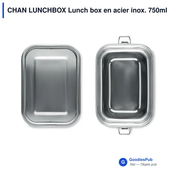 CHAN LUNCHBOX Lunch box en acier inox. 750ml - Image 3