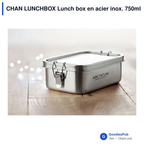 CHAN LUNCHBOX Lunch box en acier inox. 750ml - Image 4