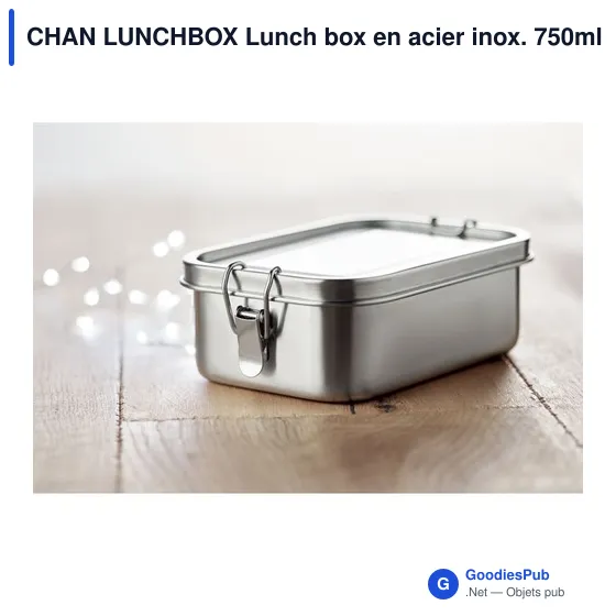 CHAN LUNCHBOX Lunch box en acier inox. 750ml - Image 5