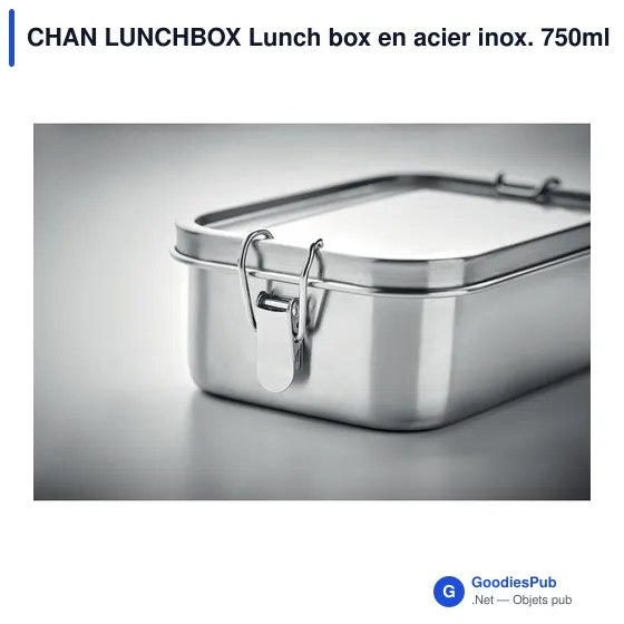 CHAN LUNCHBOX Lunch box en acier inox. 750ml - Image 6
