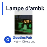Lampe d'ambiance personnalisable ChangingColors avec logo - Miniature 1