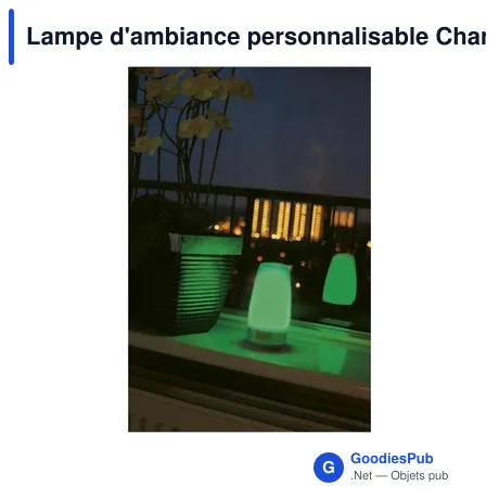 Lampe d'ambiance personnalisable ChangingColors avec logo