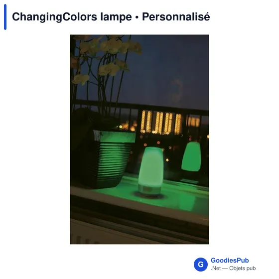 Lampe d'ambiance personnalisable ChangingColors avec logo - Image 1