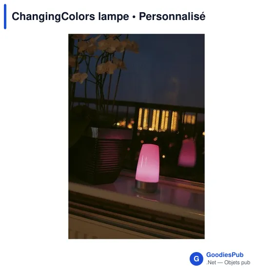 Lampe d'ambiance personnalisable ChangingColors avec logo - Image 2