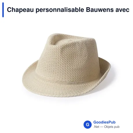 Chapeau personnalisable Bauwens avec logo - Accessoire textile