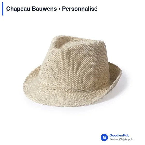 Chapeau personnalisable Bauwens avec logo - Accessoire textile - Image 1