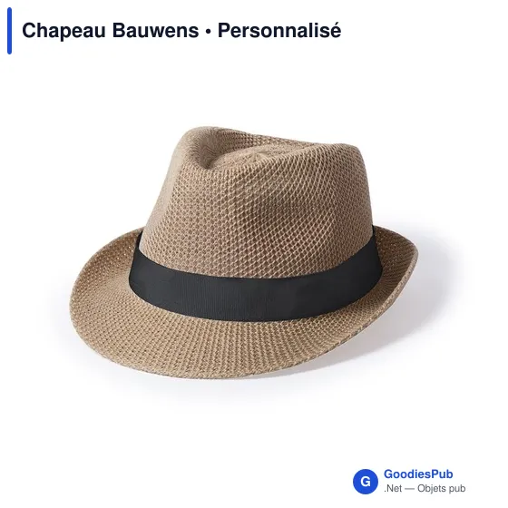 Chapeau personnalisable Bauwens avec logo - Accessoire textile - Image 4