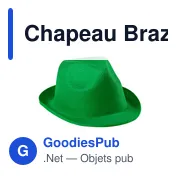 Chapeau personnalisable en polyester avec logo - Chapeau Braz - Miniature 1
