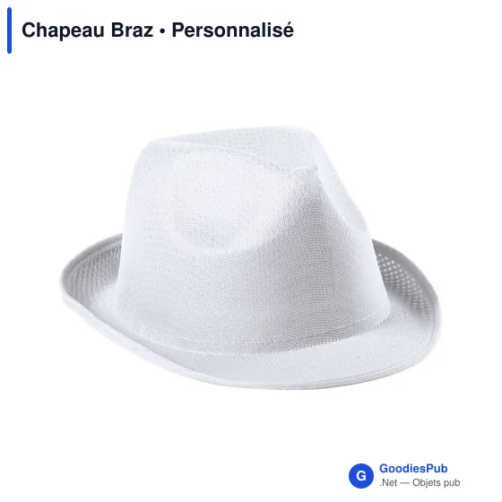Chapeau personnalisable en polyester avec logo - Chapeau Braz - Image 13