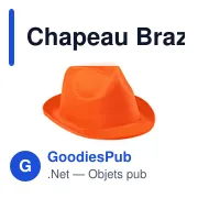 Chapeau personnalisable en polyester avec logo - Chapeau Braz - Miniature 16