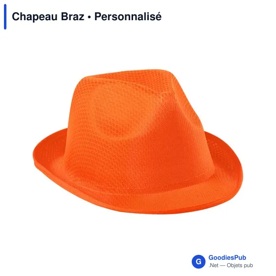 Chapeau personnalisable en polyester avec logo - Chapeau Braz - Image 16