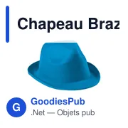 Chapeau personnalisable en polyester avec logo - Chapeau Braz - Miniature 19