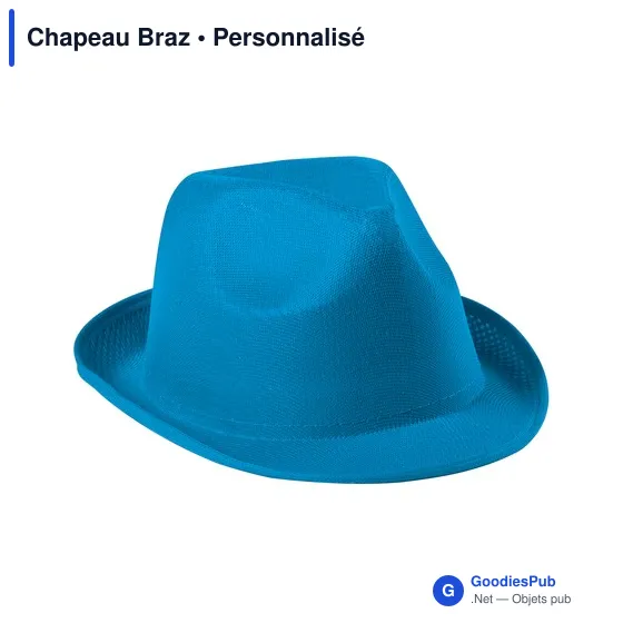 Chapeau personnalisable en polyester avec logo - Chapeau Braz - Image 19