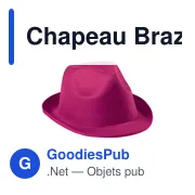 Chapeau personnalisable en polyester avec logo - Chapeau Braz - Miniature 22