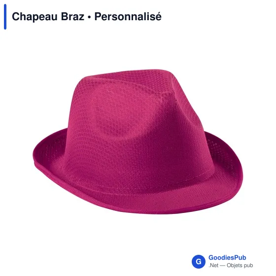 Chapeau personnalisable en polyester avec logo - Chapeau Braz - Image 22