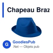 Chapeau personnalisable en polyester avec logo - Chapeau Braz - Miniature 25