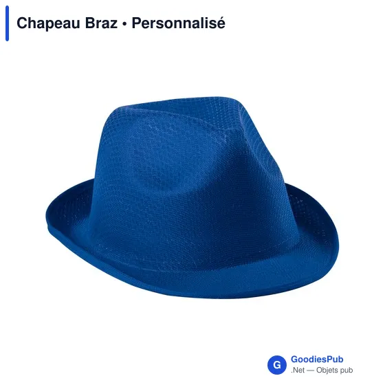 Chapeau personnalisable en polyester avec logo - Chapeau Braz - Image 25