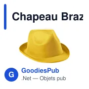 Chapeau personnalisable en polyester avec logo - Chapeau Braz - Miniature 4