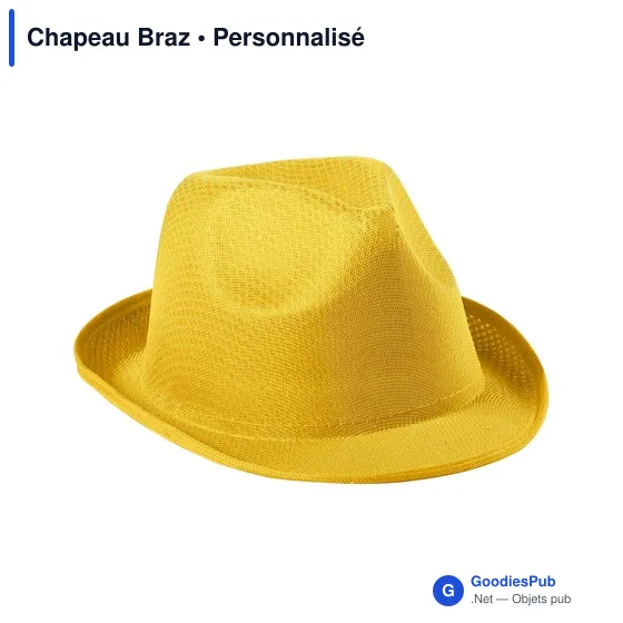 Chapeau personnalisable en polyester avec logo - Chapeau Braz - Image 4