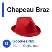 Chapeau personnalisable en polyester avec logo - Chapeau Braz - Miniature 7