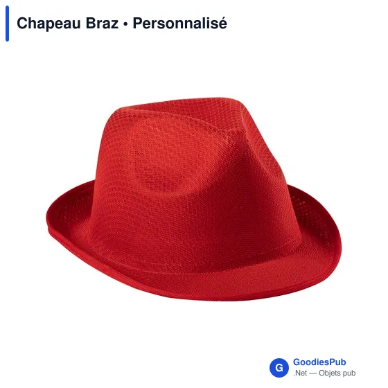 Chapeau personnalisable en polyester avec logo - Chapeau Braz - Image 7