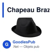 Chapeau personnalisable en polyester avec logo - Chapeau Braz - Miniature 10