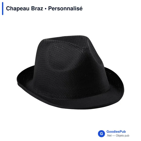 Chapeau personnalisable en polyester avec logo - Chapeau Braz - Image 10
