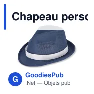 Chapeau personnalisable en polyester avec bande et logo - Couleurs au choix - Miniature 5