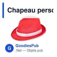 Chapeau personnalisable en polyester avec bande et logo - Couleurs au choix - Miniature 6