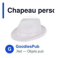 Chapeau personnalisable en polyester avec bande et logo - Couleurs au choix - Miniature 8