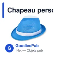 Chapeau personnalisable en polyester avec bande et logo - Couleurs au choix - Miniature 9