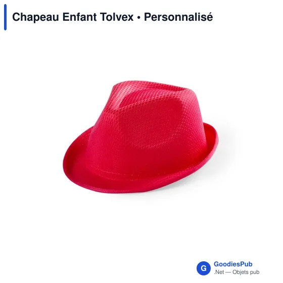 Chapeau enfant personnalisable avec logo pour entreprise - Image 3