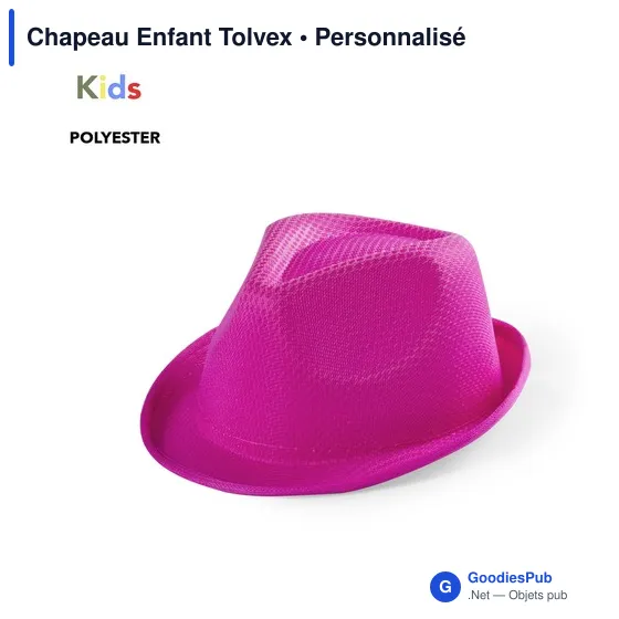 Chapeau enfant personnalisable avec logo pour entreprise - Image 8