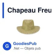 Chapeau en paille personnalisable avec logo - Modèle Freuler - Miniature 2