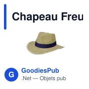 Chapeau en paille personnalisable avec logo - Modèle Freuler - Miniature 3