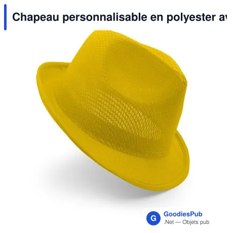 Chapeau personnalisable en polyester avec logo - Xema