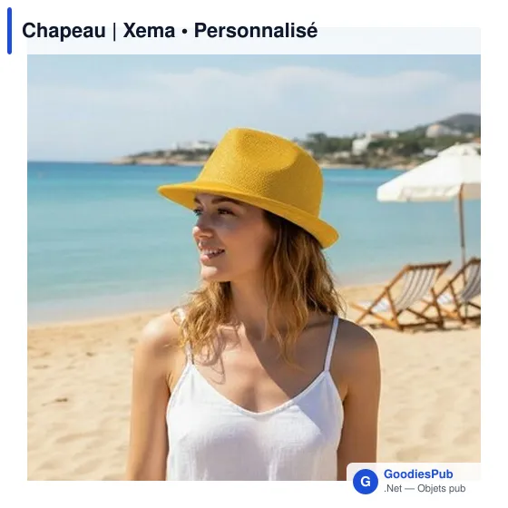 Chapeau personnalisable en polyester avec logo - Xema - Image 3