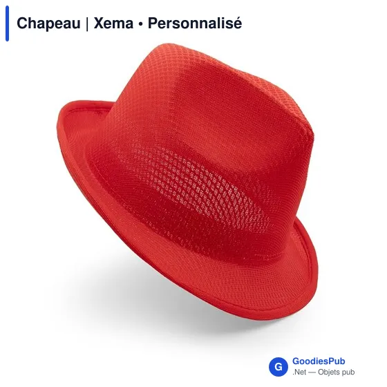 Chapeau personnalisable en polyester avec logo - Xema - Image 10