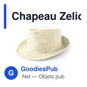 Chapeau de paille personnalisable avec logo - Chapeau Zelio - Miniature 5