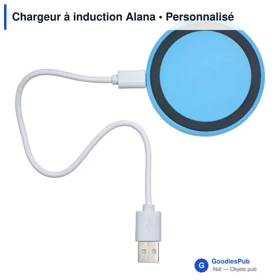 Chargeur à induction personnalisable Alana avec logo - Image 2