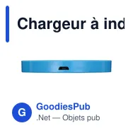 Chargeur à induction personnalisable Alana avec logo - Miniature 11