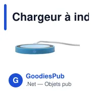 Chargeur à induction personnalisable Alana avec logo - Miniature 12