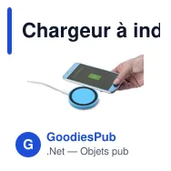 Chargeur à induction personnalisable Alana avec logo - Miniature 3