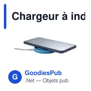 Chargeur à induction personnalisable Alana avec logo - Miniature 6