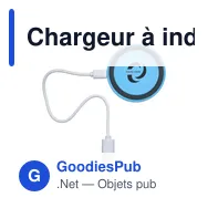 Chargeur à induction personnalisable Alana avec logo - Miniature 7