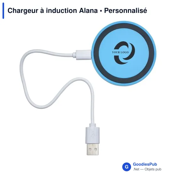Chargeur à induction personnalisable Alana avec logo - Image 7