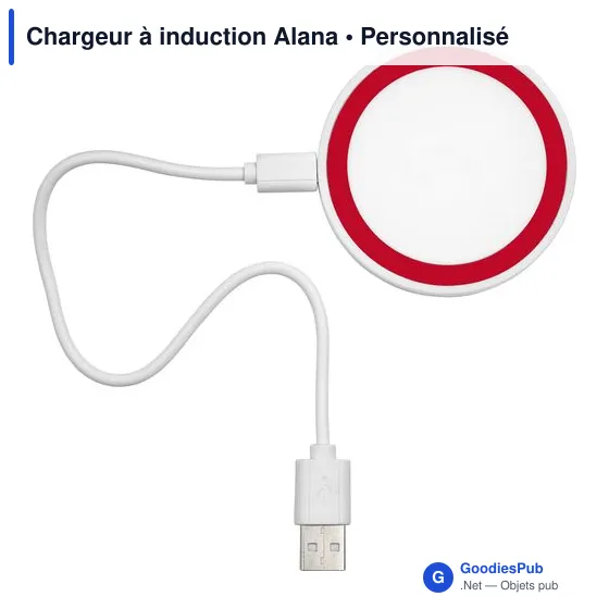Chargeur à induction personnalisable Alana avec logo - Image 8