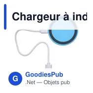 Chargeur à induction personnalisable Alana avec logo - Miniature 9