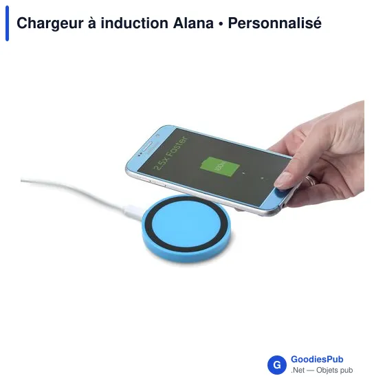 Chargeur à induction personnalisable Alana avec logo - Image 10