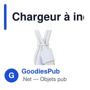 Chargeur à induction personnalisable en bambou avec logo - Claudie - Miniature 4